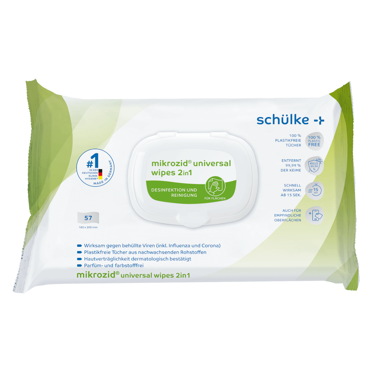 Produktbild Schülke & Mayr - Flächendesinfektionstücher 57 Stück